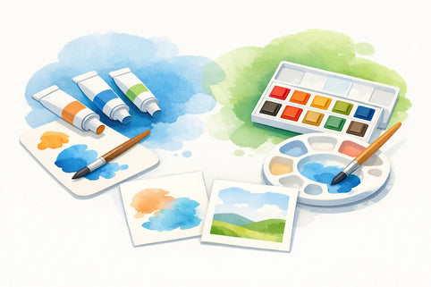 Is aquarelverf en waterverf hetzelfde?