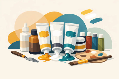 Golden acrylverf assortiment uitgelegd