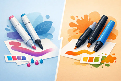 Alcoholmarkers versus acrylmarkers: wat past?