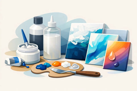 Gids voor acrylmediums met het juiste effect