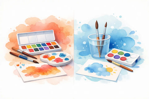 Verschil aquarelverf en waterverf uitgelegd