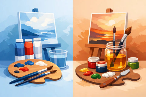 Acrylverf versus olieverf: wat past bij je?