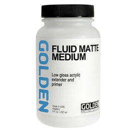Golden acrylverf fluid mat medium 237 ml