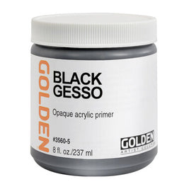 Golden acrylverf zwarte gesso 237 ml