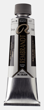 Rembrandt Olieverf Tube 150 ml Zinkwit (Lijnolie) 117