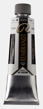 Rembrandt Olieverf Tube 150 ml Titaanwit (Lijnolie) 118