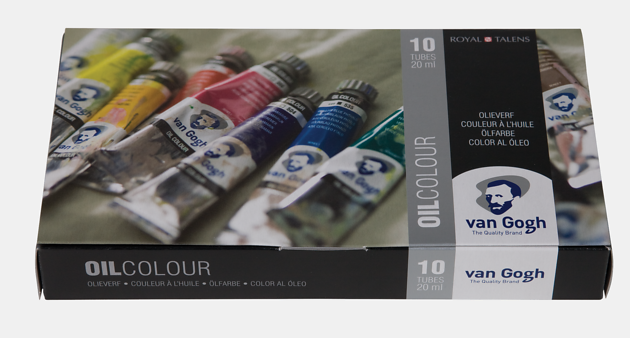 Van Gogh Olieverf basisset met 10 kleuren in tubes van 20 ml