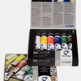 Van Gogh Olieverf starterset met 6 kleuren in tubes van 20 ml