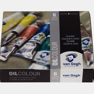 Van Gogh Olieverf starterset met 6 kleuren in tubes van 20 ml
