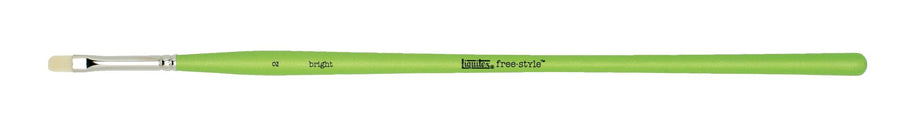 Liquitex free style green brush kort plat