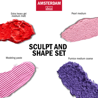 Amsterdam medium sculpt en shape set | 4 x 120 ml