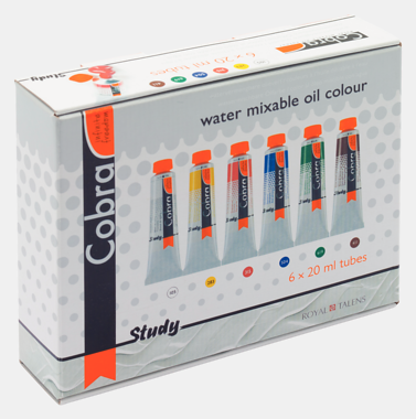 Cobra Study Olieverf Set 6 x 20 ml