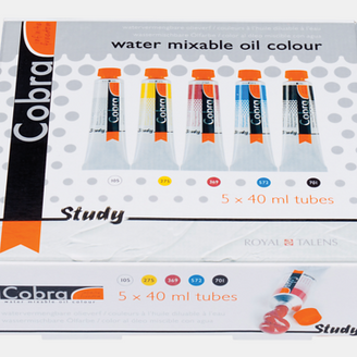 Cobra Study Olieverf Primaire Set 5 x 40 ml