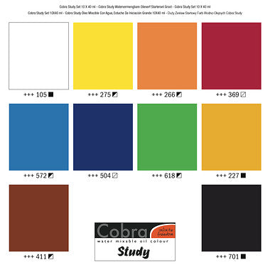 Cobra Study Olieverf Set 10 x 40 ml