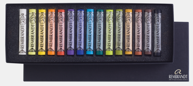 Rembrandt Soft pastel set Algemene Selectie | 15 hele pastels