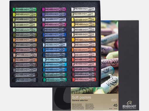 Rembrandt Soft pastel set Algemene Selectie | 45 hele pastels