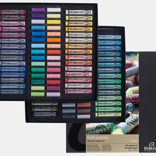 Rembrandt Soft pastel set Algemene Selectie Master | 60 hele + 60 halve pastels
