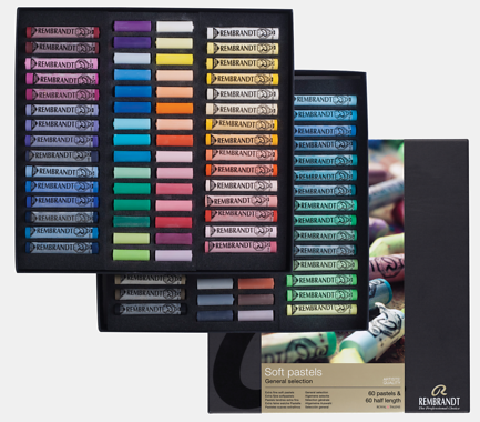 Rembrandt Soft pastel set Algemene Selectie Master | 60 hele + 60 halve pastels
