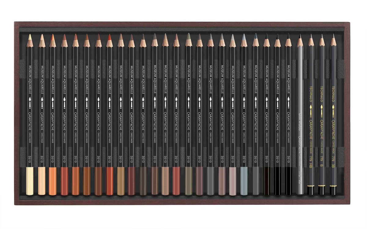 Expert Museum Aquarelle Aquarelle houten doos 76 potloden