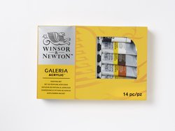 Winsor & Newton Galeria Acrylic Colour Complete Set 9x60ml + mediums + accessoires