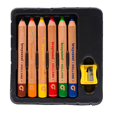 Bruynzeel Kids zachte kleurpotloden set 6