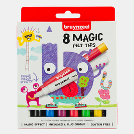 Bruynzeel Kids Magic viltstiften set 8