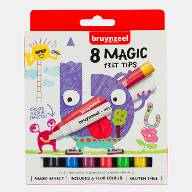 Bruynzeel Kids Magic viltstiften set 8