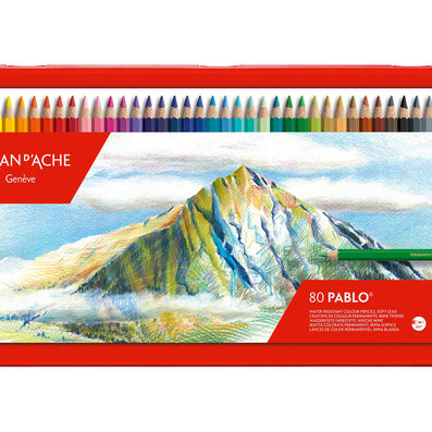 Caran d'Ache Pablo Potloden Blik 80 kleurpotloden