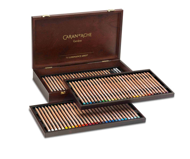 Caran d'Ache Luminance 6901 Houten kist 76 potloden