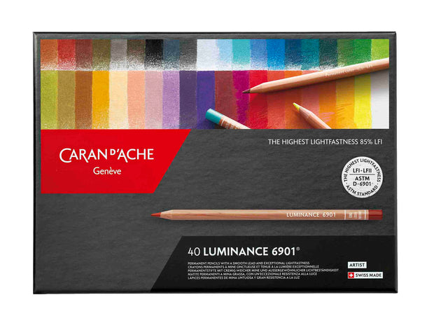 Caran d'Ache Luminance 6901 blik 40 potloden