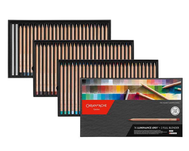 Caran d'Ache Luminance 6901 blik 76 potloden