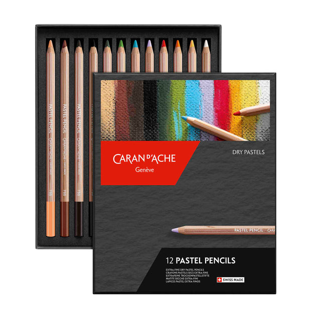 Caran d'Ache Pastel potloden blik 12 potloden