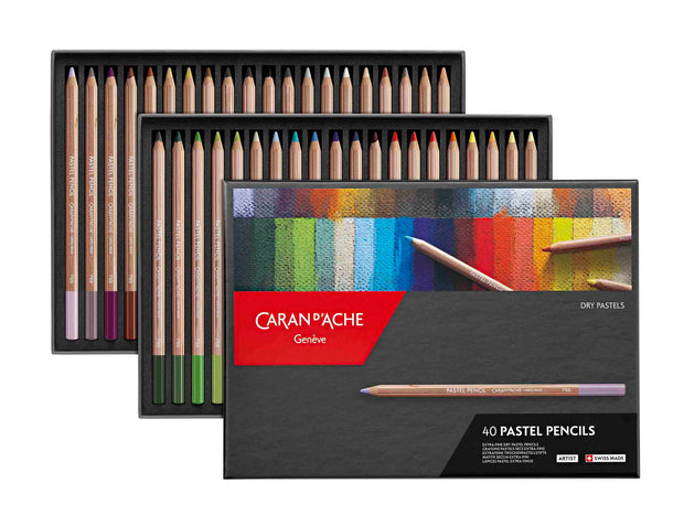 Caran d'Ache Pastel potloden blik 40 potloden