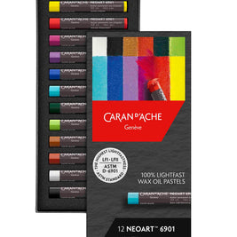 Caran d'ache Expert Neoart 6901 wax-olie pastel assortiment 12 stuks