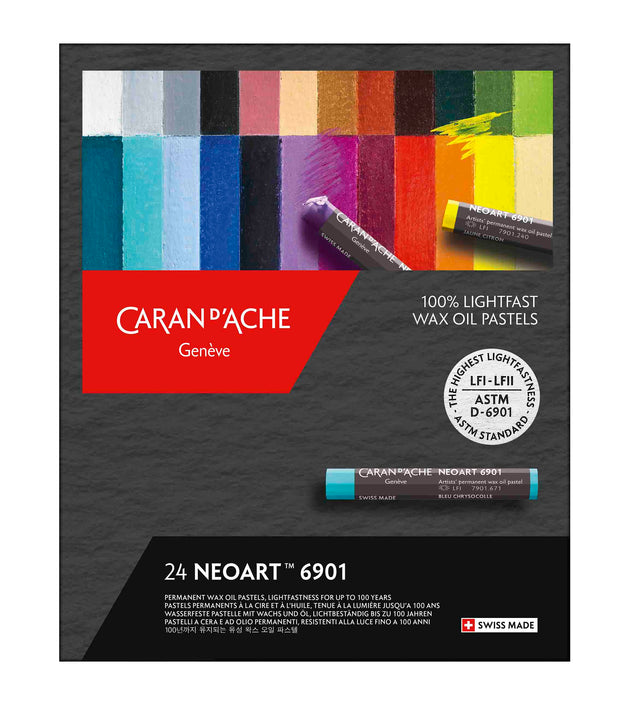 Caran d'ache Expert Neoart 6901 wax-olie pastel assortiment 24 stuks