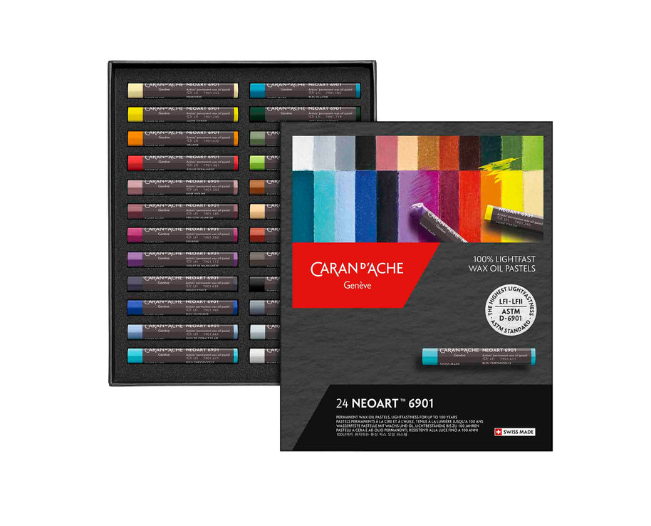 Caran d'ache Expert Neoart 6901 wax-olie pastel assortiment 24 stuks