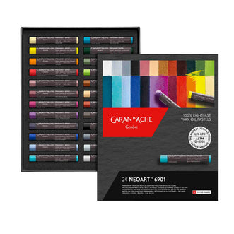 Caran d'ache Expert Neoart 6901 wax-olie pastel assortiment 24 stuks