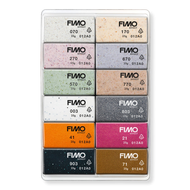 Fimo effect set - 12 stuks boho kleuren