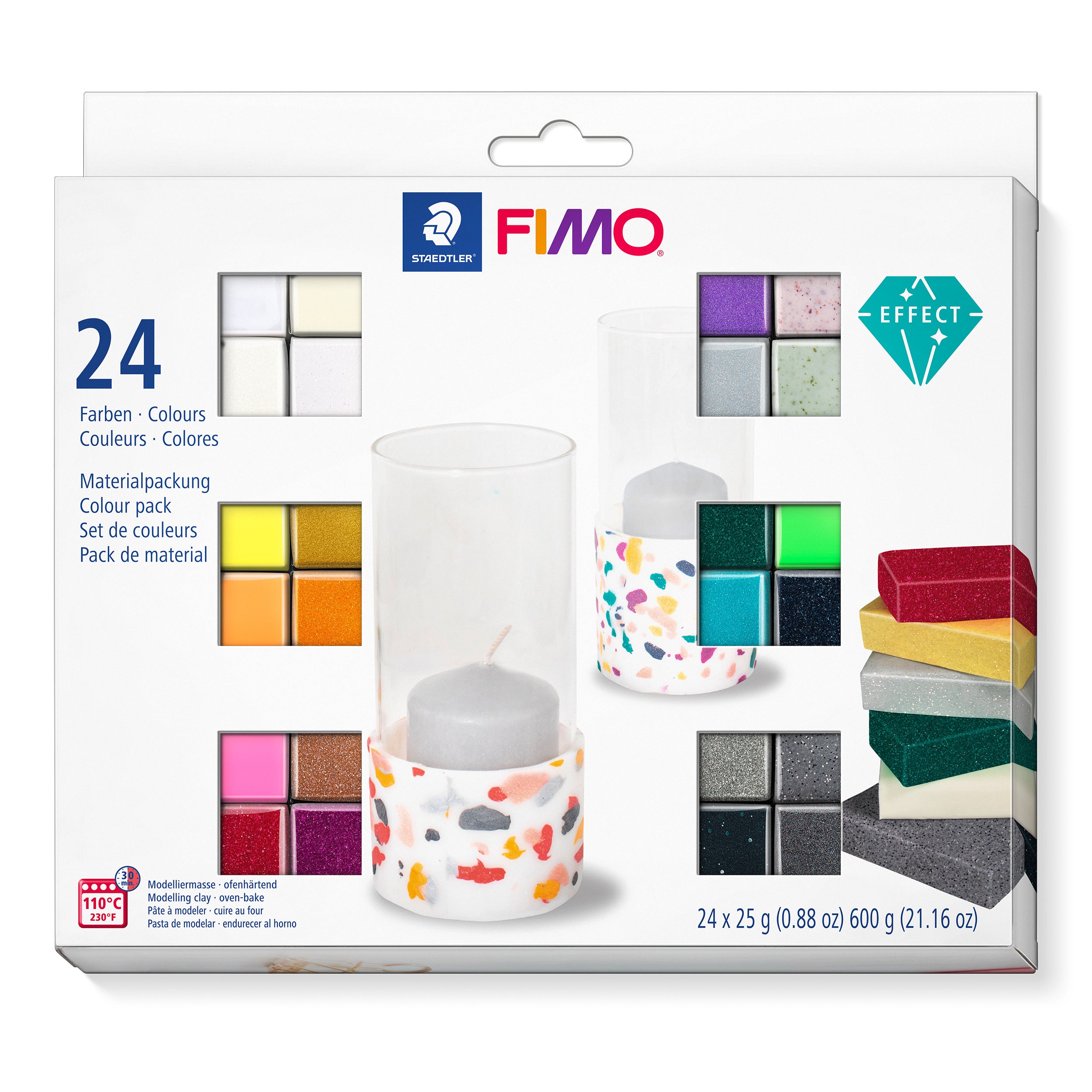 Fimo effect set - 24 kleuren