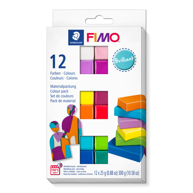 Fimo soft set - colour pack 12 brilliant kleuren