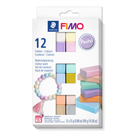 Fimo soft set - colour pack 12 pastel kleuren