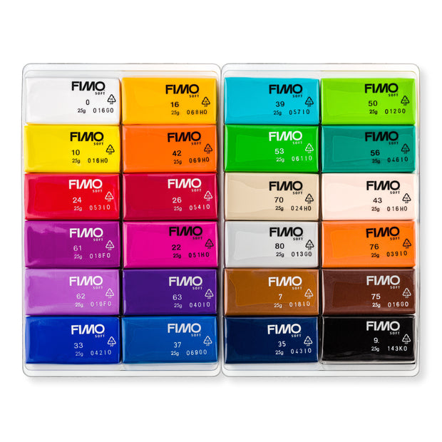 Fimo soft set - colour pack 24 basic kleuren