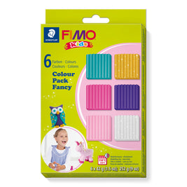 Fimo kids kleur set fancy (6 x 42g)