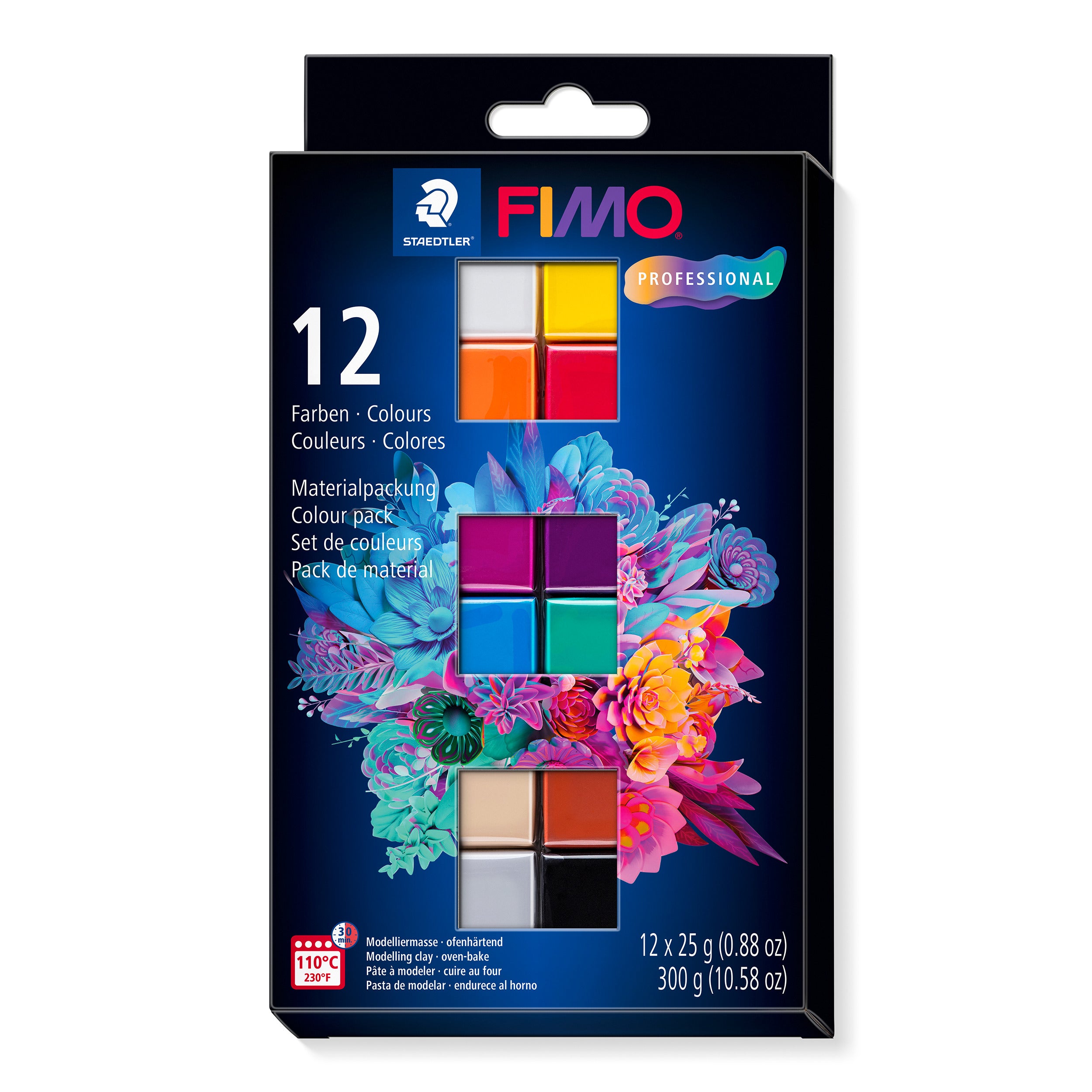 Fimo professional kleuren set 12 basic kleuren