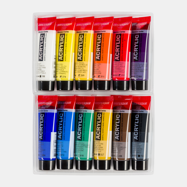 Amsterdam Standard Series acrylverf algemene selectie set | 12 × 20 ml 