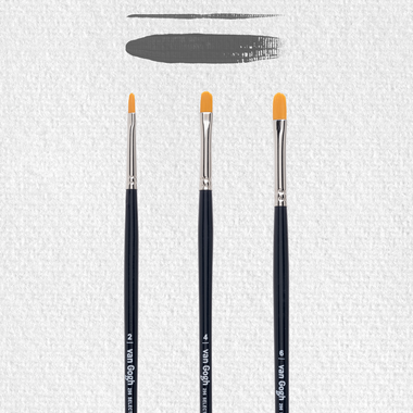 Van Gogh Penseel voor olie- en acrylverf, 3-delige set, serie 296 nr. 2-4-6
