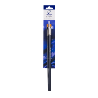 Van Gogh Penseel voor olie- en acrylverf, 3-delige set, serie 294 nr. 8, 295 nr. 10, 296 nr. 6