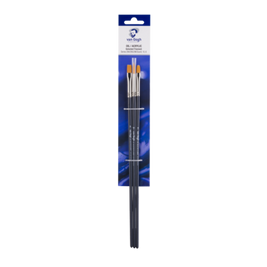 Van Gogh Penseel voor olie- en acrylverf, 3-delige set, serie 294 nr. 8, 295 nr. 10, 296 nr. 6