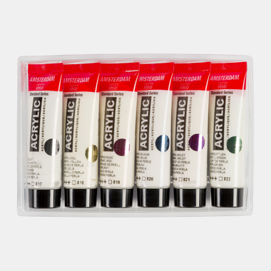 Amsterdam Standard Series acrylverf parelmoer set | 6 × 20 ml 