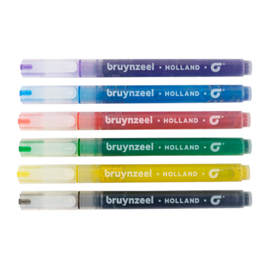 Bruynzeel Kids Glitter viltstiften set 6